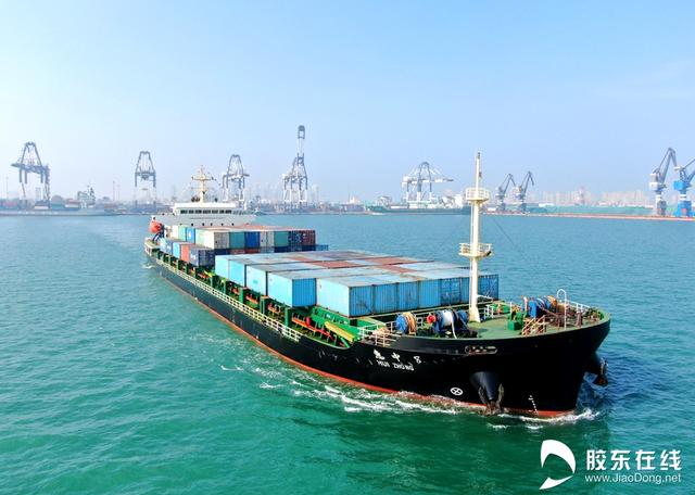 向海图强 融入深蓝！“三港一航”双支线在山东港口烟台港成功首航图