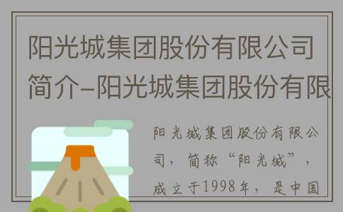 阳光城集团股份有限公司简介-阳光城集团股份有限公司