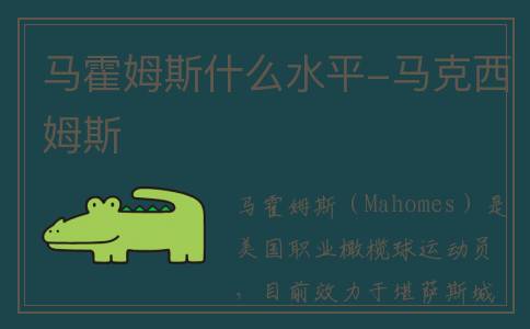 马霍姆斯什么水平-马克西姆斯