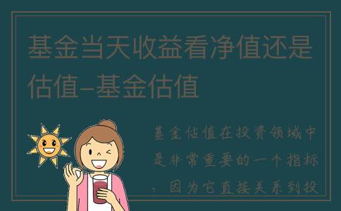 基金当天收益看净值还是估值-基金估值