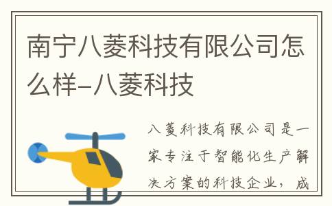 南宁八菱科技有限公司怎么样-八菱科技