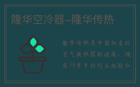 隆华空冷器-隆华传热
