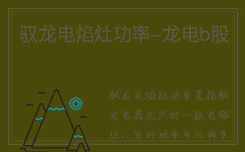 驭龙电焰灶功率-龙电b股