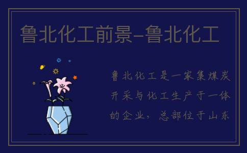 鲁北化工前景-鲁北化工