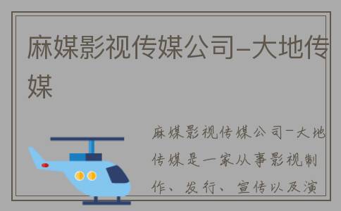 麻媒影视传媒公司-大地传媒
