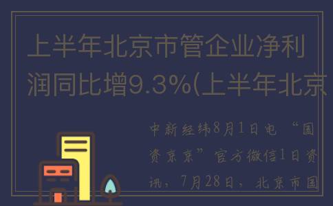 上半年北京市管企业净利润同比增9.3%(上半年北京市gdp)