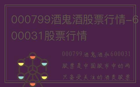 000799酒鬼酒股票行情-600031股票行情