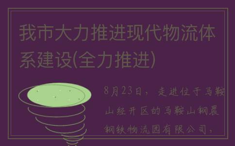 我市大力推进现代物流体系建设(全力推进)