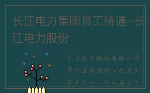 长江电力集团员工待遇-长江电力股份