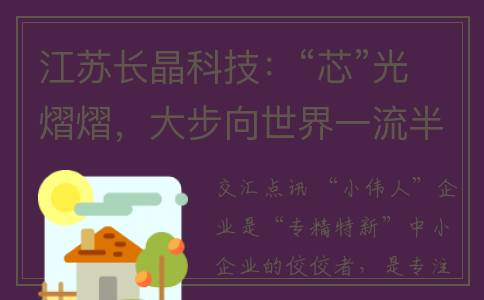 江苏长晶科技：“芯”光熠熠，大步向世界一流半导体品牌迈进(江苏长晶科技有限公司怎么样)