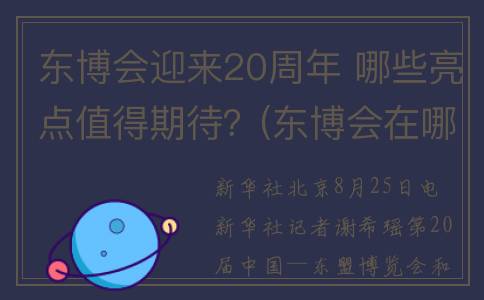 东博会迎来20周年 哪些亮点值得期待？(东博会在哪里召开)