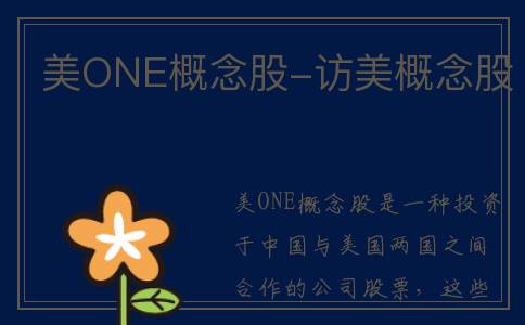 美ONE概念股-访美概念股
