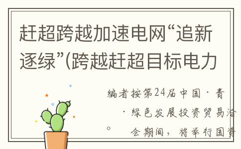 赶超跨越加速电网“追新逐绿”(跨越赶超目标电力)