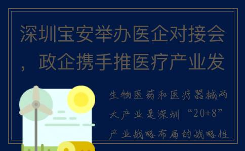 深圳宝安举办医企对接会，政企携手推医疗产业发展(深圳宝安医疗保障局)