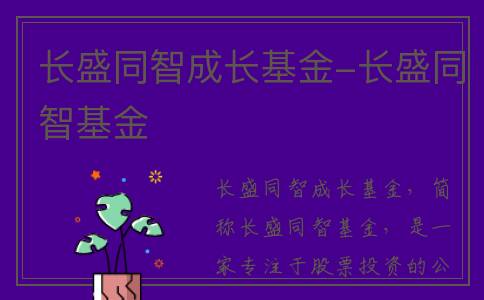 长盛同智成长基金-长盛同智基金