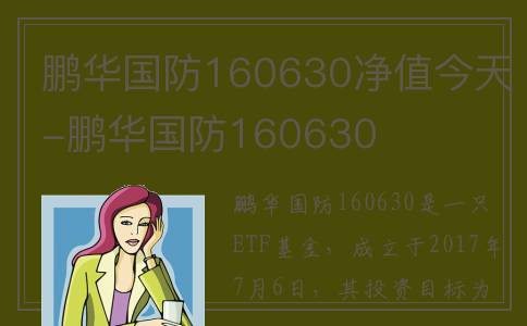 鹏华国防160630净值今天-鹏华国防160630