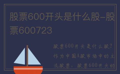 股票600开头是什么股-股票600723