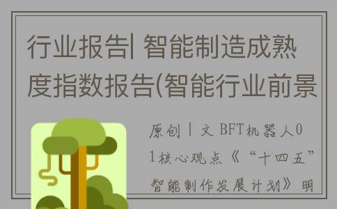 行业报告| 智能制造成熟度指数报告(智能行业前景)