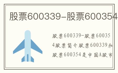股票600339-股票600354