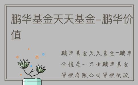 鹏华基金天天基金-鹏华价值